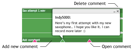 Timeline comments